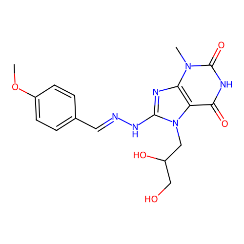 C17H20N6O5 structure