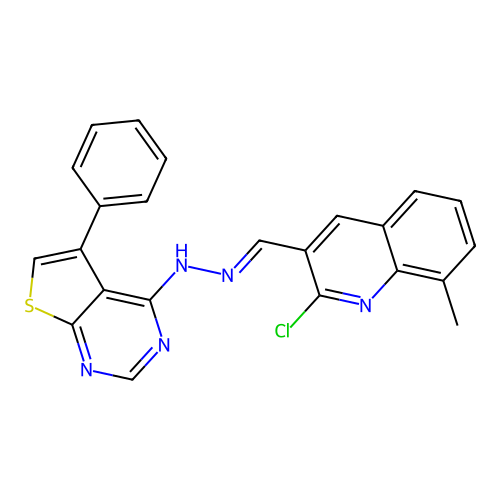 C23H16ClN5S structure
