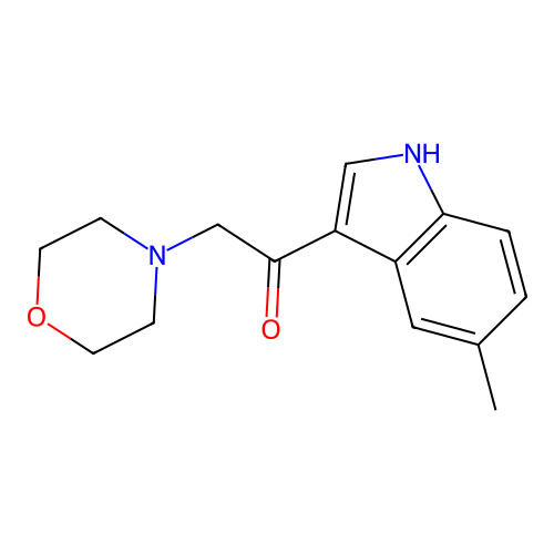 1-(5-methyl-1H-indol-3-yl)-2-(morpholin-4-yl)ethanone structure
