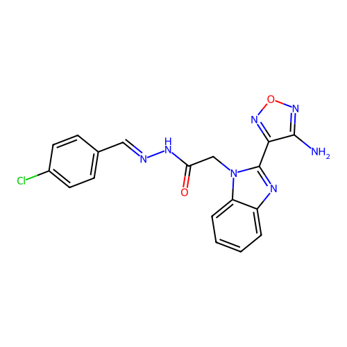 C18H14ClN7O2 structure
