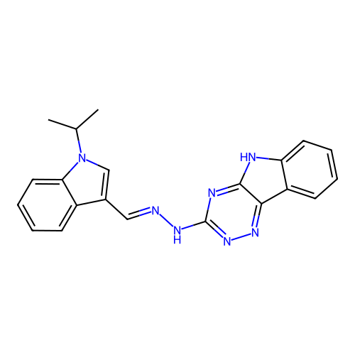 C21H19N7 structure
