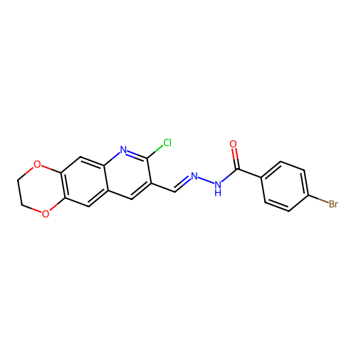 C19H13BrClN3O3 structure