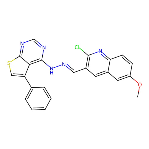 C23H16ClN5OS structure