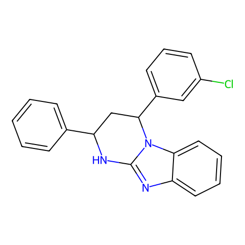 4-(3-Chlorophenyl)-2-phenyl-1,2,3,4-tetrahydropyrimido[1,2-a]benzimidazole structure