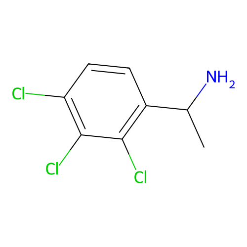 1-(2,3,4-Trichlorophenyl)ethan-1-amine structure