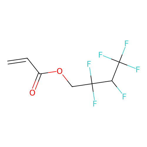 2,2,3,4,4,4-Hexafluorobutyl acrylate structure
