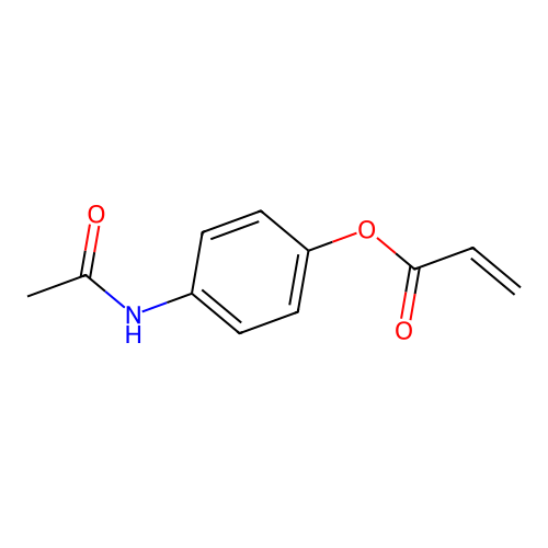 4-Acryloyloxyacetanilide structure