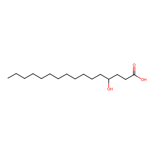 4-Hydroxyhexadecanoic acid structure