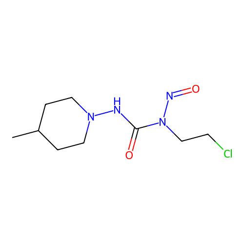 N-(2-Chloroethyl)-N'-(4-methylpiperidin-1-yl)-N-nitrosourea structure