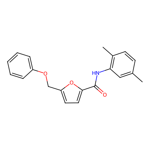N-(2,5-dimethylphenyl)-5-(phenoxymethyl)furan-2-carboxamide structure