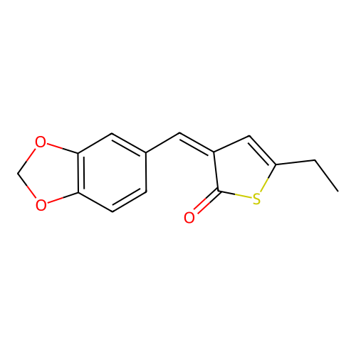 3-(1,3-Benzodioxol-5-ylmethylidene)-5-ethylthiophen-2-one structure