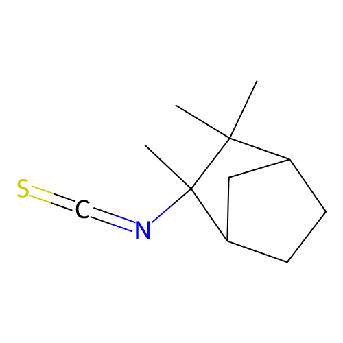 2-Isothiocyanato-2,3,3-trimethylbicyclo[2.2.1]heptane structure