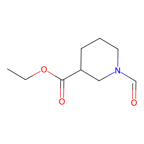 Ethyl 1-formylpiperidine-3-carboxylate structure