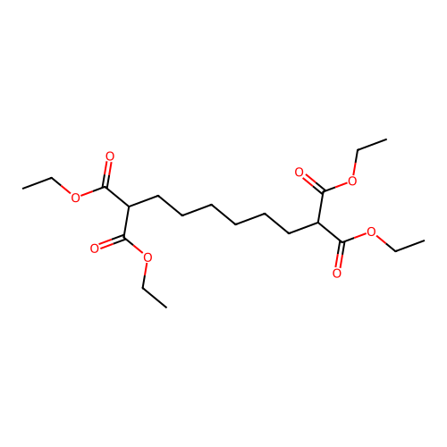 Tetraethyl octane-1,1,8,8-tetracarboxylate structure