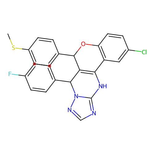 C25H18ClFN4OS structure