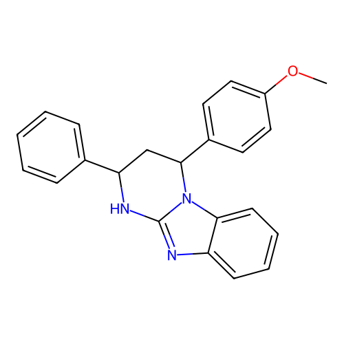 4-(4-Methoxyphenyl)-2-phenyl-1,2,3,4-tetrahydropyrimido[1,2-a]benzimidazole structure