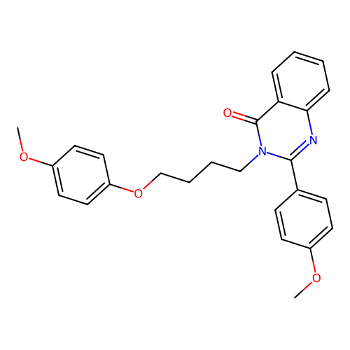 3-(4-(4-methoxyphenoxy)butyl)-2-(4-methoxyphenyl)quinazolin-4(3H)-one structure