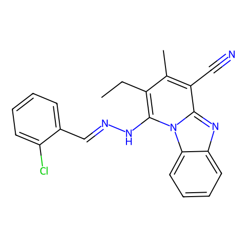 C22H18ClN5 structure