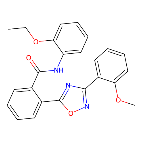 N-(2-ethoxyphenyl)-2-[3-(2-methoxyphenyl)-1,2,4-oxadiazol-5-yl]benzamide structure