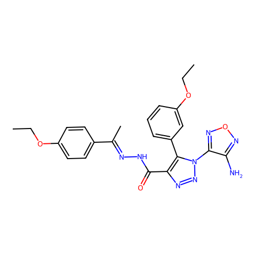 C23H24N8O4 structure