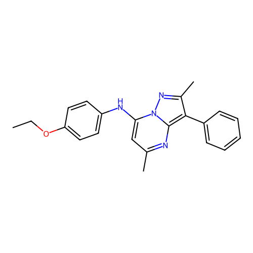 N-(4-ethoxyphenyl)-2,5-dimethyl-3-phenylpyrazolo[1,5-a]pyrimidin-7-amine structure