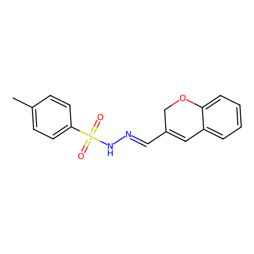 N'-[(E)-2H-chromen-3-ylmethylidene]-4-methylbenzenesulfonohydrazide structure