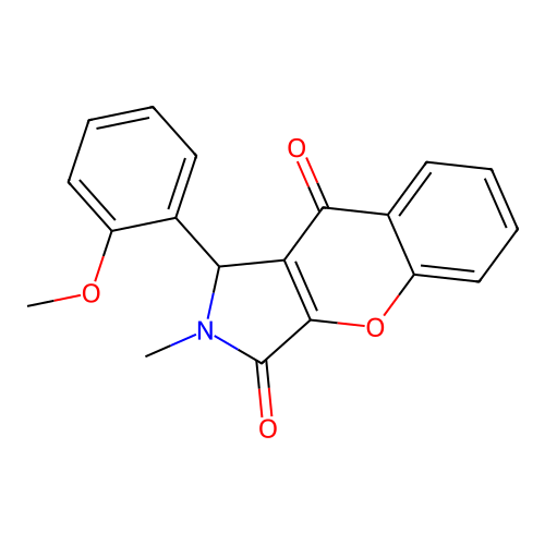 1-(2-Methoxyphenyl)-2-methyl-1,2-dihydrochromeno[2,3-c]pyrrole-3,9-dione structure