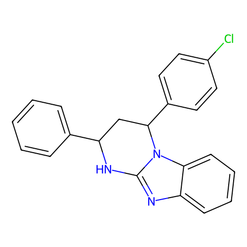 4-(4-Chlorophenyl)-2-phenyl-1,2,3,4-tetrahydropyrimido[1,2-a]benzimidazole structure