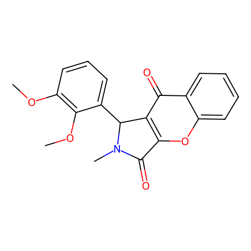 1-(2,3-Dimethoxyphenyl)-2-methyl-1,2-dihydrochromeno[2,3-c]pyrrole-3,9-dione structure