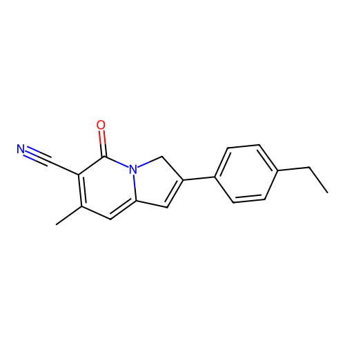 2-(4-Ethylphenyl)-7-methyl-5-oxo-3,5-dihydroindolizine-6-carbonitrile structure