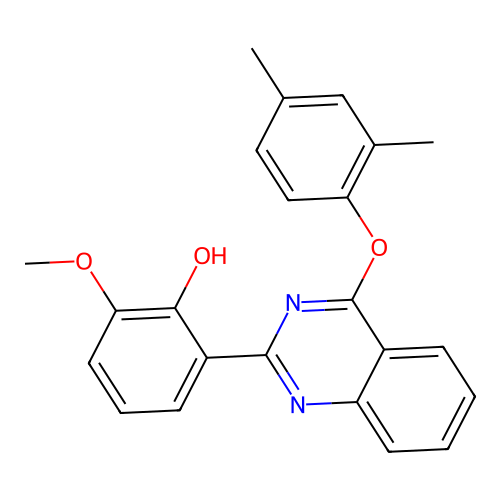2-(4-(2,4-Dimethylphenoxy)quinazolin-2-yl)-6-methoxyphenol structure