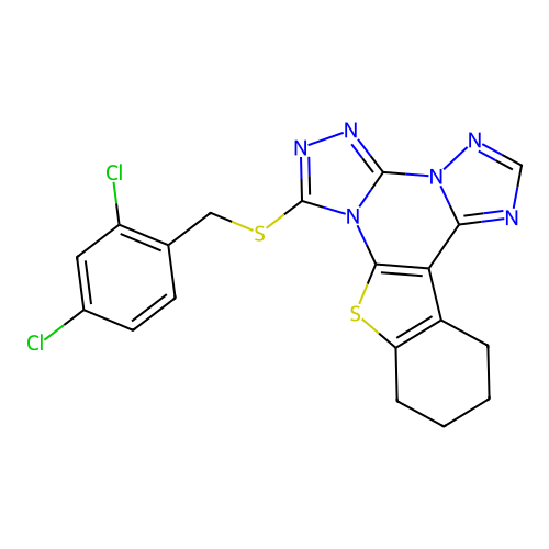 C19H14Cl2N6S2 structure