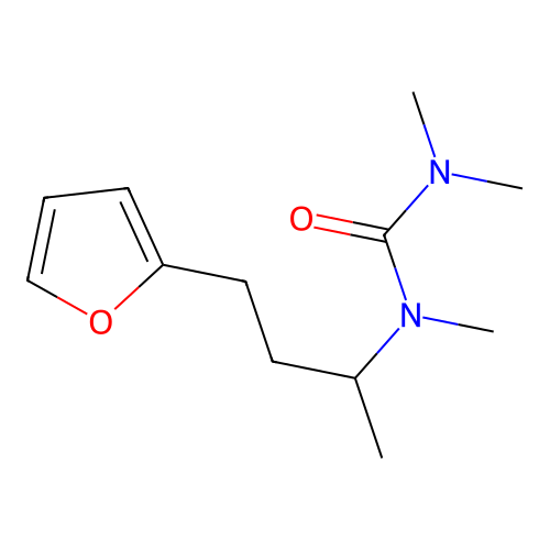 1-[4-(Furan-2-yl)butan-2-yl]-1,3,3-trimethylurea structure