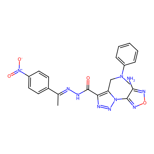 C21H20N10O4 structure