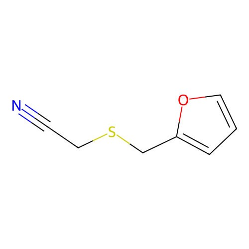 2-{[(Furan-2-yl)methyl]sulfanyl}acetonitrile structure