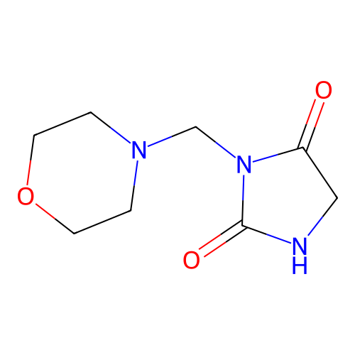 3-(Morpholin-4-ylmethyl)imidazolidine-2,4-dione structure