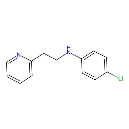 2-Pyridineethanamine, N-(4-chlorophenyl)- structure
