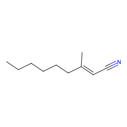 2-Nonenenitrile, 3-methyl- structure