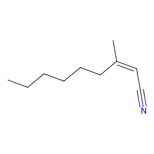 cis-3-Methyl-2-nonenenitrile structure
