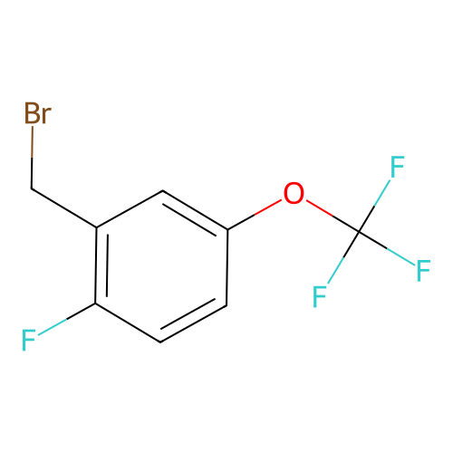 2-(Bromomethyl)-1-fluoro-4-(trifluoromethoxy)benzene structure