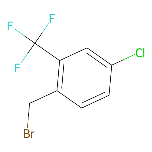 4-Chloro-2-(trifluoromethyl)benzyl bromide structure