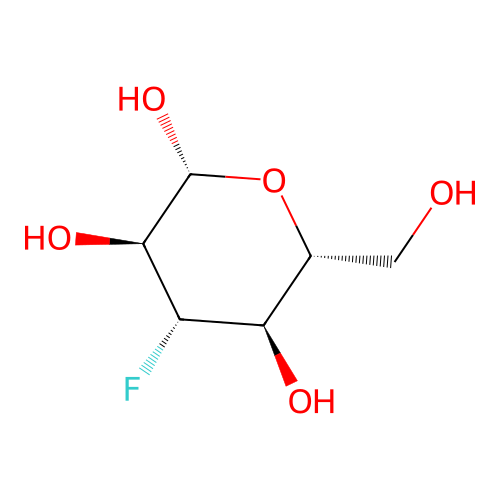 beta-D-3-Deoxy-3-fluoroglucopyranose structure