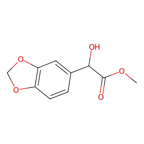 Methyl 1,3-benzodioxol-5-yl(hydroxy)acetate structure