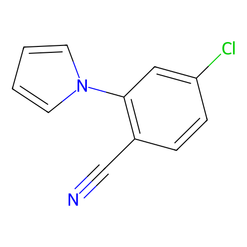 4-chloro-2-(1H-pyrrol-1-yl)benzonitrile structure