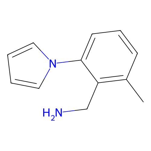 [2-methyl-6-(1H-pyrrol-1-yl)phenyl]methanamine structure