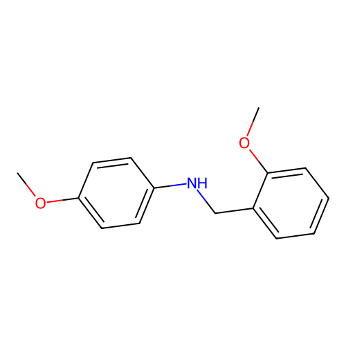 Benzenemethanamine, 2-methoxy-N-(4-methoxyphenyl)- structure