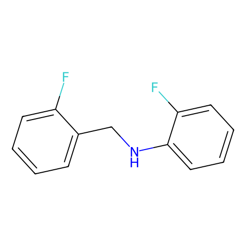 2-fluoro-N-[(2-fluorophenyl)methyl]aniline structure