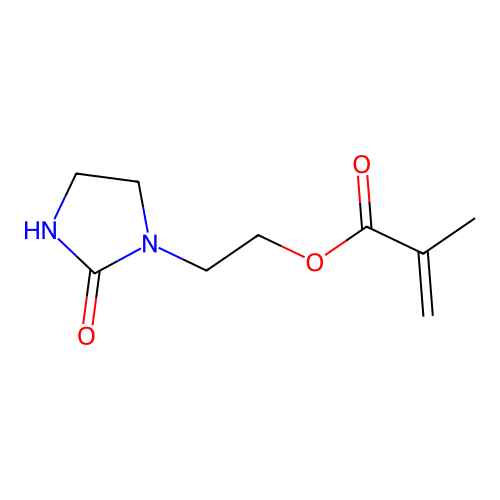 2-Propenoic acid, 2-methyl-, 2-(2-oxo-1-imidazolidinyl)ethyl ester structure