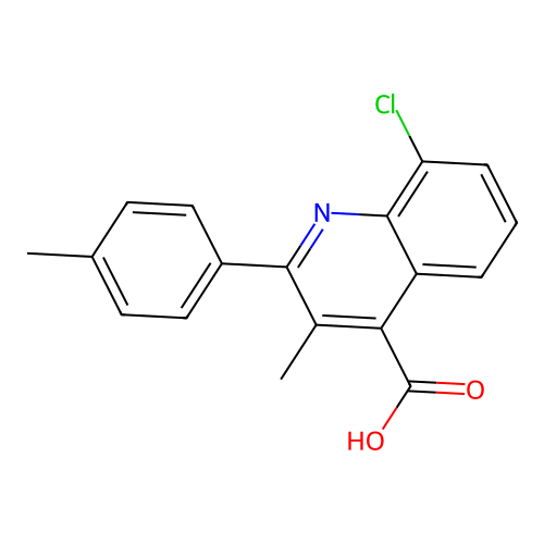8-Chloro-3-methyl-2-(4-methylphenyl)quinoline-4-carboxylic acid structure