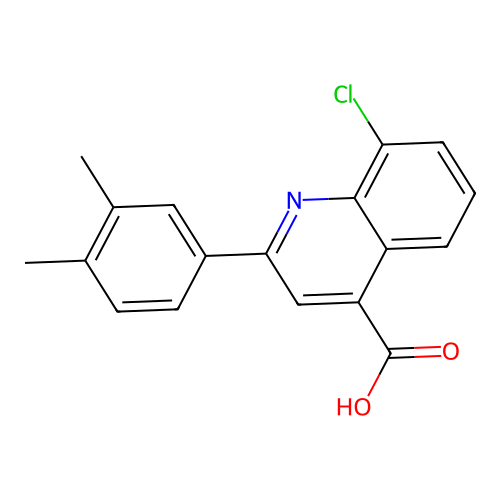 8-Chloro-2-(3,4-dimethylphenyl)quinoline-4-carboxylic acid structure